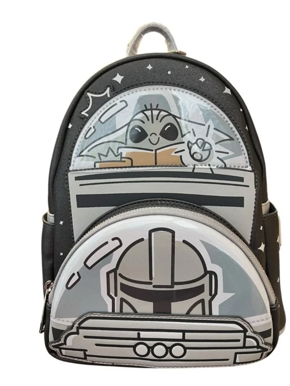 Loungefly Star Wars Mandalorian Grogu Baby Yoda Mini Backpack Glow In Dark NWT